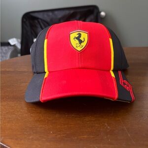 Ferrari Red and Yellow Cap with Black Accents